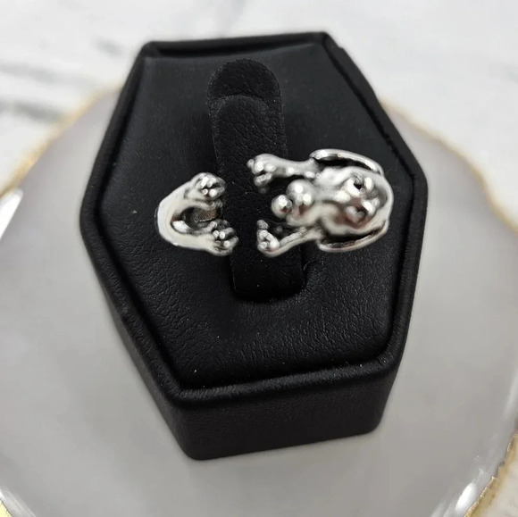 Puppy Hugs Adjustable Fashion Ring A2 - Picture 5 of 5